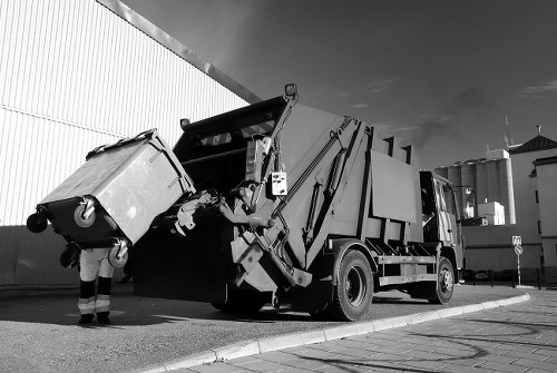 Professional office clearance team at work in Millbank office